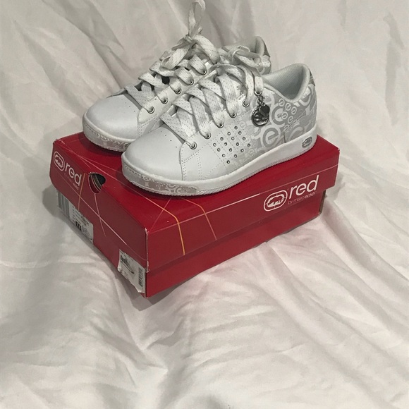 white tennis shoes with rhinestones